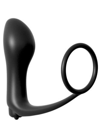 Ass-Gasm Cockring Vibrating Plug
